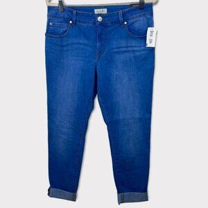 NWT Bootlegger Bright Blue Skinny Jeans Size 32 by 30 Denim Casual New With Tags